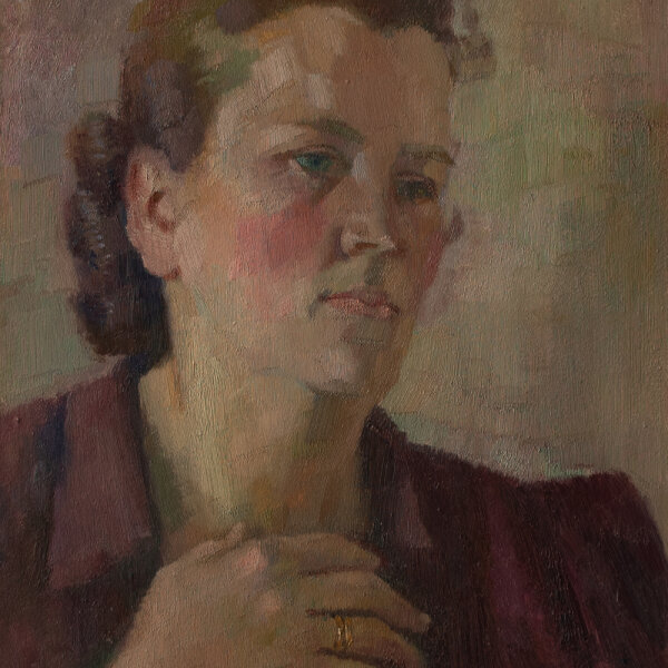 Conrad Felixmüller - Frau Ungewitter - 1952 - Ölgemälde