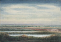 Rupprecht von Vegesack - Konvolut: Landschaften - Kaukasus und Bodden - 1943/1973 - Aquarell und Feder über Bleistift