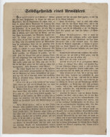 Unbekannt - Flugblatt zur Wahl der Volksvertretung im deutschen Bund - vor Mai 1848