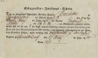 Königreich Bayern - Impfschein - 17. Mai 1810